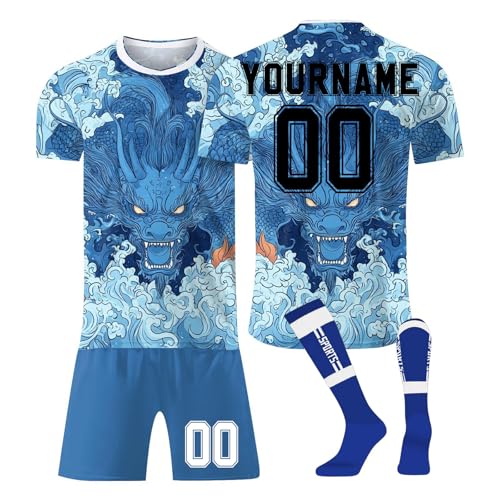 Personalizzazione completa per l'orgoglio della squadra: personalizza sia la maglia che i pantaloncini con il tuo nome, numero di squadra o logo della squadra utilizzando la tecnologia di stampa resistente allo sbiadimento. Distinguiti sul campo con design vivaci e duraturi che resistono a contrasti e lavaggi, perfetti per club, campionati o omaggi per i fan.
