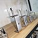 Stainless Steel C Clamps Small 5 Inch for Mounting, Heavy Duty U Clamps for Metal Working, Desk Clamp with Stable Wide Jaw Opening & Protective Pads/I-Beam Design (2pcs)