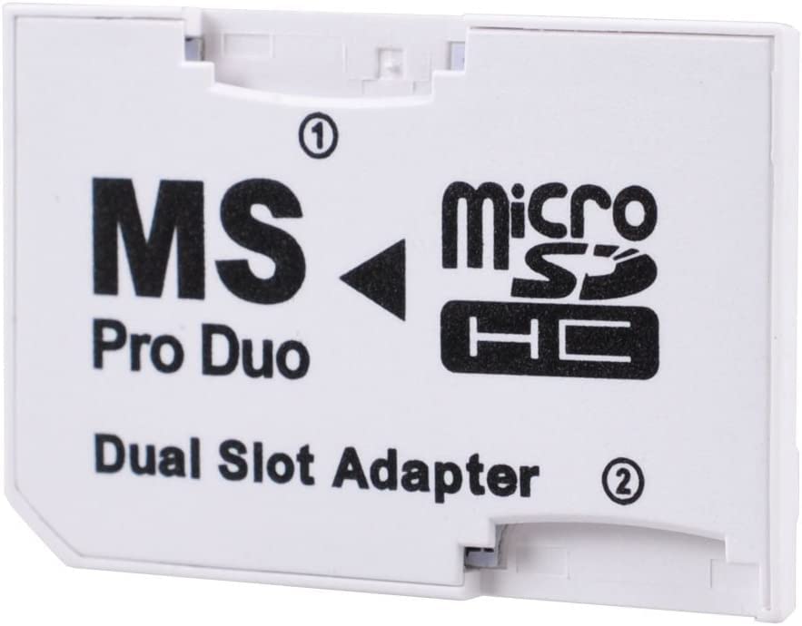 Adaptateur Micro SD vers Memory Stick Pro Duo pour PSP - Compatible jusqu'à 64 Go