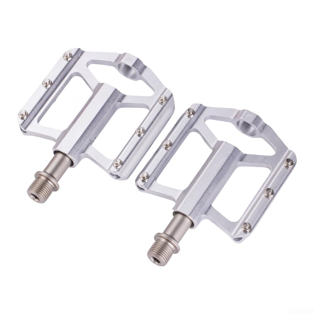 Pedales de bicicleta de montaña de 3 rodamientos, pedales de ciclismo antideslizantes, pedales para la mayoría de bicicletas, pedales plegables compactos para almacenamiento