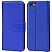 Produktbild CoolGadget Hülle kompatibel mit iPhone 7/8 / SE 2 Tasche, Rundumschutz Robustes Etui aus Kunstleder, iPhone 8 Schutz Tasche - Blau