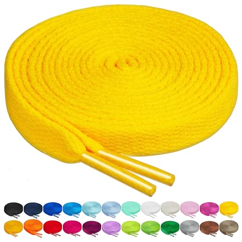 Image of Birch Shoelaces in 27 Colors Flat 5 /16 inch Shoe Laces in 4 Different Lengths
