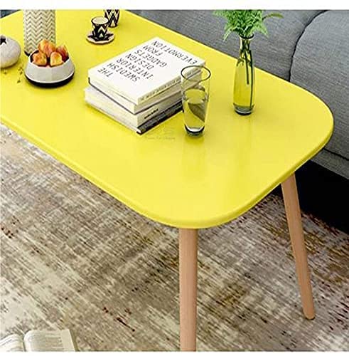 Image of Brown Art Shoppee Fold-able Rectangle Shaped Side Table /Tea Coffee Breakfast and Laptop Table (Yellow)