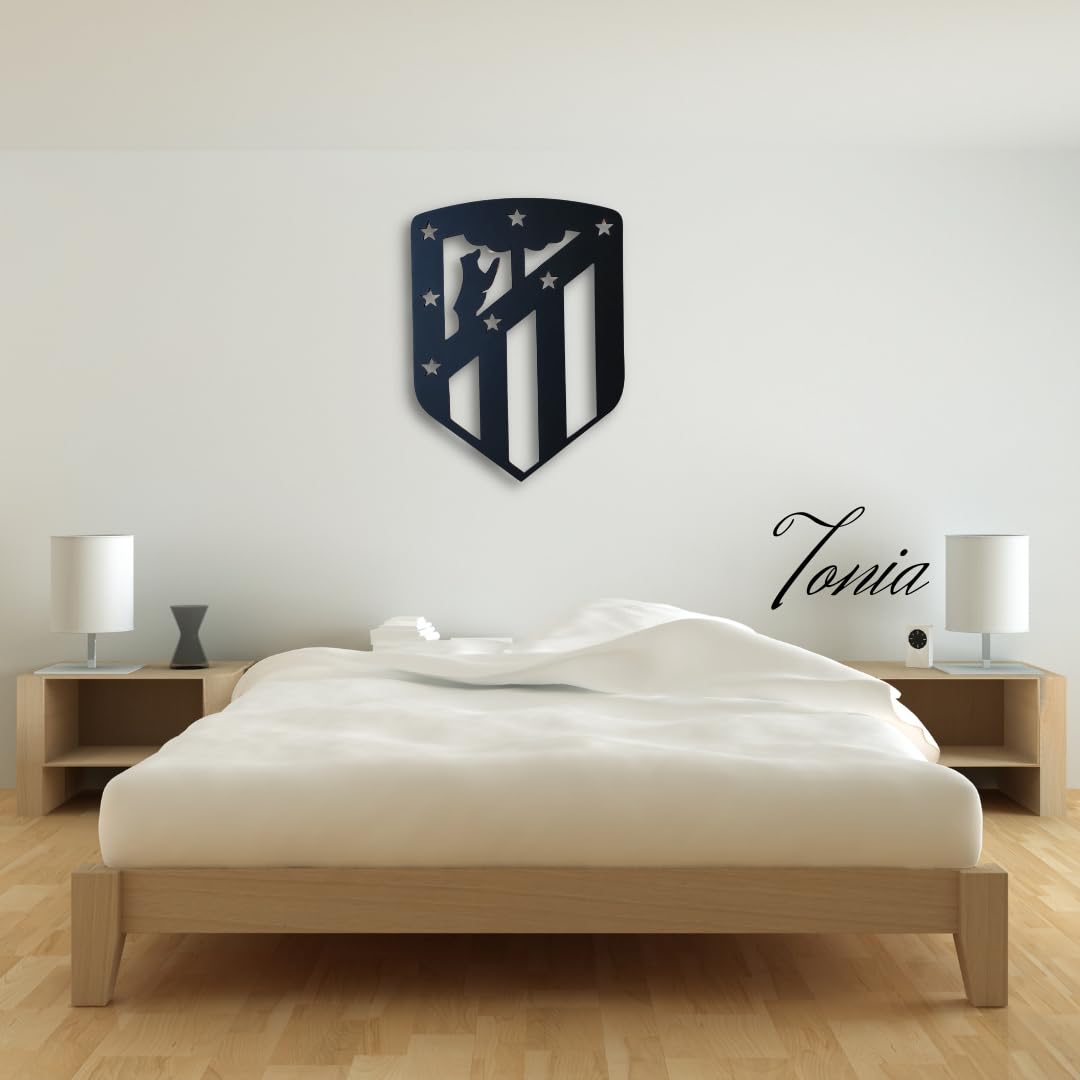 Tonia Cuadro Atlético de Madrid 19x14.2 cm Negro mate