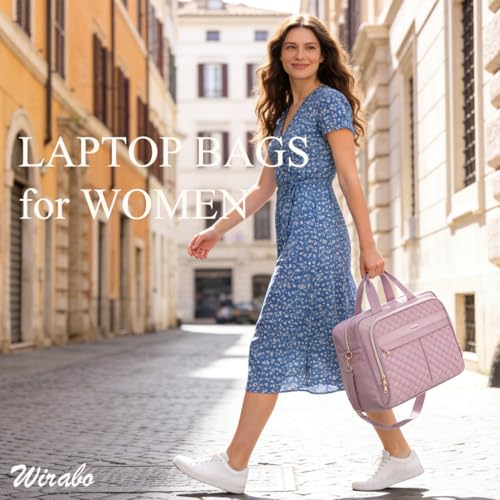 Image of 17.3 Inch Laptop Bag for Women, Large Waterproof Computer Bag, Messenger Work Briefcase Office Business Travel College
