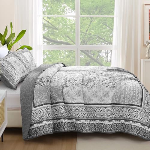 Edredón patchwork WONGS BEDDING para crear un ambiente acogedor y cálido en invierno 4
