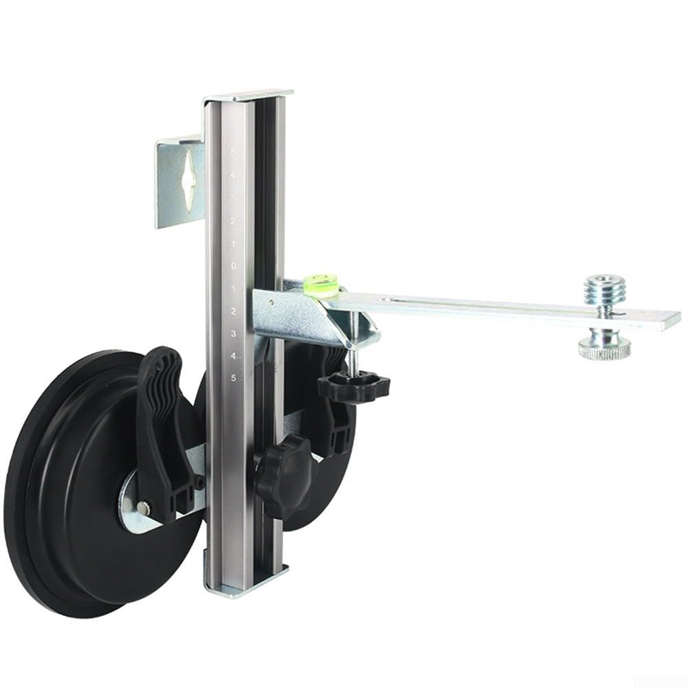 Supporto regolabile a ventosa, staffa da parete in lega di alluminio con filettatura da 1/4" e 5/8", supporto flessibile per livelli su vetro e piastrelle (C)