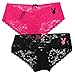 Produktbild Playboy Intimates Womens 2 Pack Bikini Lace Panties Assorted Colors 2X-Large