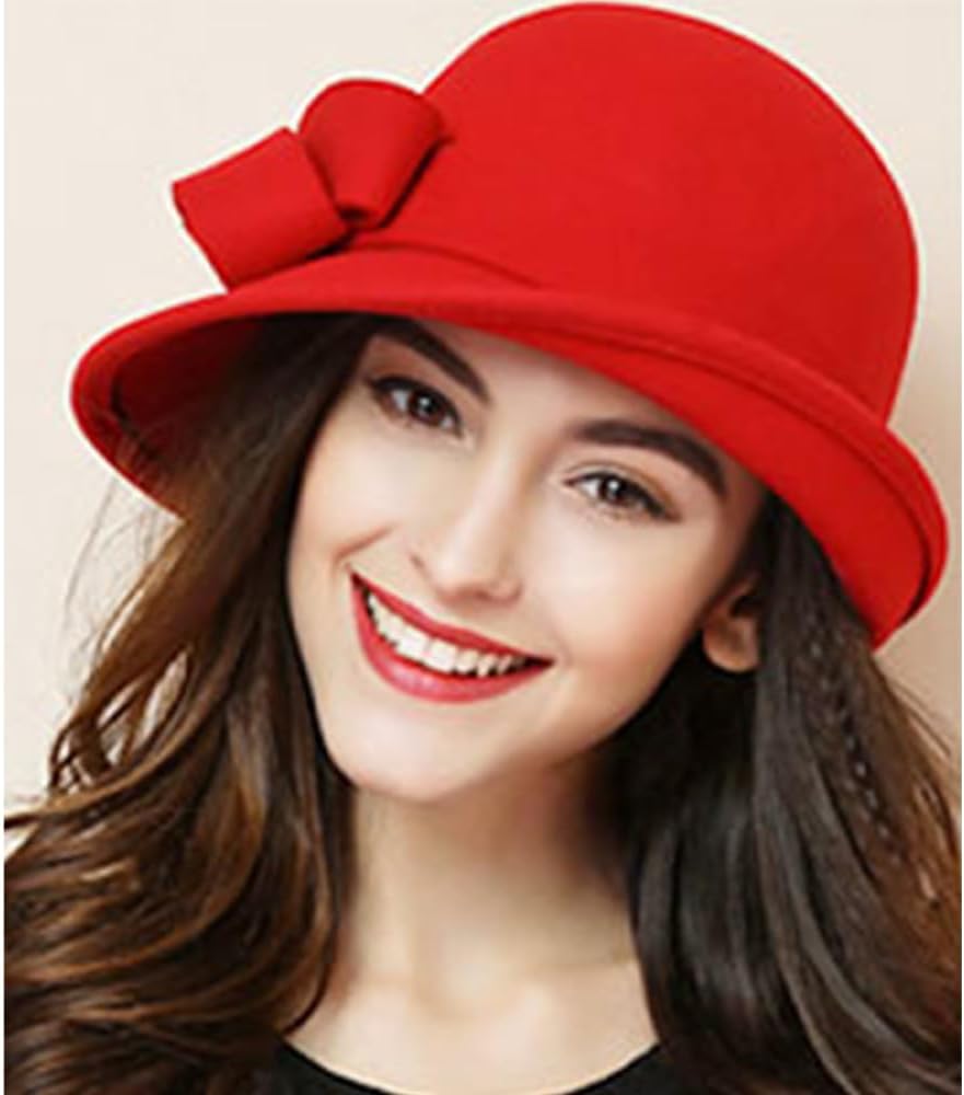 Wool Felt Vintage Winter Warm Hats for Women Bowknot Pillbox Cap Ladies Fascinator Kentucky Party Ceremony Church Fedoras - Image 3