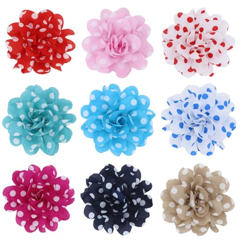 Image of Flower Hair Clip and Brooch Pin Double Color Spot Flower Broochs Lapel Pins Dainty Elegant Camellia Brooch Pin Handmade Petals DIY Clothing Shoes Hats Accessories Wedding Party Dance Banquet Dress Suit Ceremony Jewelry Accessories for Women