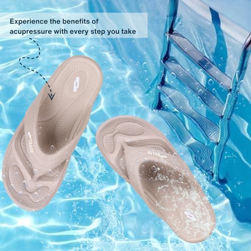 Image of TRASE Slippers for Women | Mild Acupressure Flip Flops | Lightweight, Anti-Skid & Waterproof Ladies Chappal
