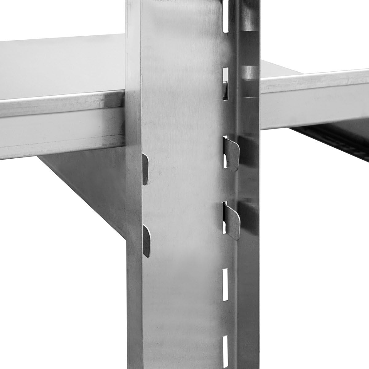 GastroHero Mensola da parete in acciaio inox, 140 x 30 cm, per gastronomia, scaffale in acciaio inox con 1 ripiano, in acciaio inox, per cucina e gastro