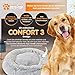 One PETS-TOP Rundes Haustierbett, Donut Hundebett, Katzenbett weich Donut-Bett mit abnehmbarem, waschbarem Bezug, Komfortabler Schlafplatz für Katzen & kleine bis mittelgroße Hunde (60x60x17cm)