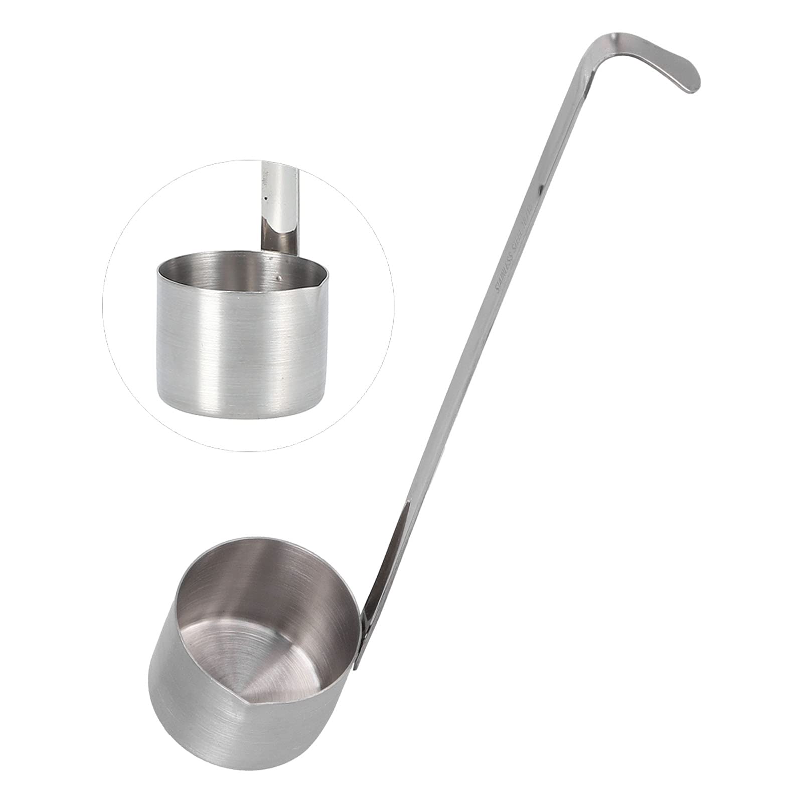 Chochla Do Wina, łyżka Ze Stali Nierdzewnej Czerpak Do Wina Długa Rączka Chochla Z Haczykiem, Miarka Chochla 25 Ml, 50 Ml, 125 Ml, 250 Ml, 500 Ml(125ML)