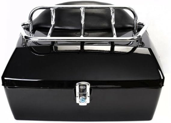 Motorcycle Trunk Tour Pack Luggage GNT56214680 Assembly Compatible with Harley Compatible with Honda Compatible with Yamaha Compatible with Suzuki Compatible with Cruiser, Onesize, Black