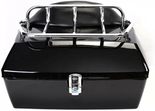 Motorcycle Trunk Tour Pack Luggage GNT56214680 Assembly Compatible with Harley Compatible with Honda Compatible with Yamaha Compatible with Suzuki Compatible with Cruiser, Onesize, Black