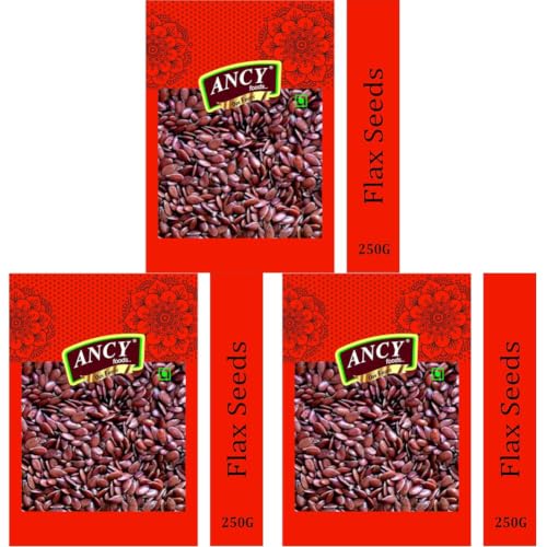 Image of Ancy Foods Premium Dry Fruits (Flax Seeds /Alsi 250g)(Pack of 3x250g)