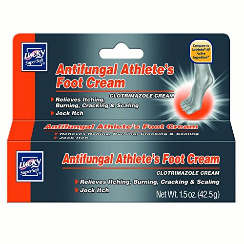 Lucky Super Soft Antifungal Athlete's Foot Cream, 1.5 Ounce