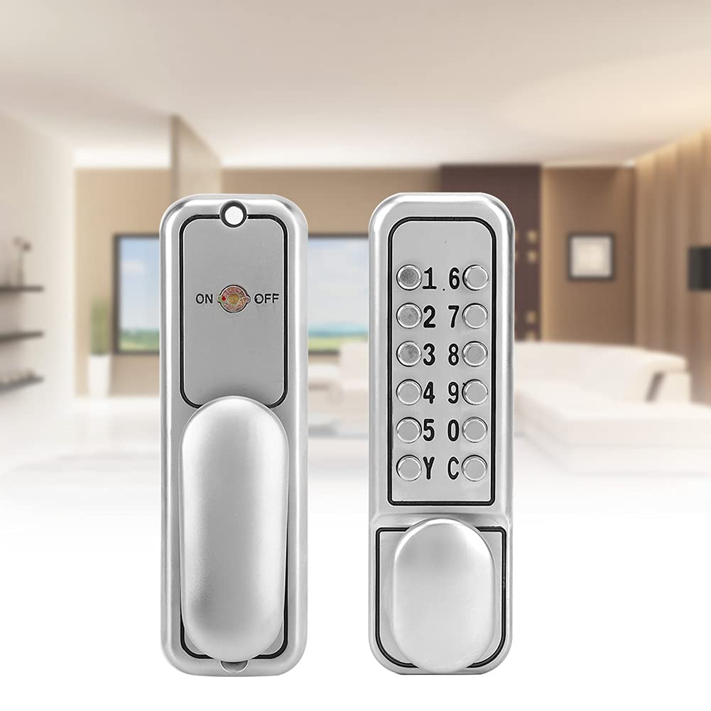 Blocco Password Meccanico, Materiale in Lega di Zinco, Lucchetto a Combinazione 1-11 Cifre, Impermeabile, Non Necessita di Alimentazione a Batteria, Funzionamento Semplice,