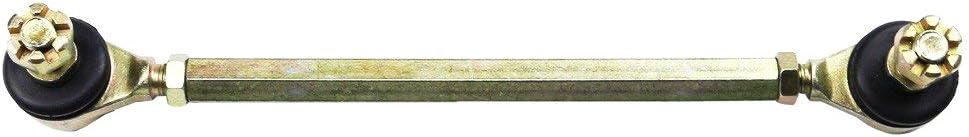 Adjustable Go Kart Steering Shaft Tie Rods Rack Kit with 10mm Left and Right Hand Tie Rod Ball Joint for ATV Quad Go Kart