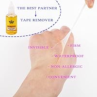 Vista 4 de Cinta adhesiva para peluca, 36 unidades, doble cara, impermeable, con tiras de cinta adhesiva para peluca frontal de encaje