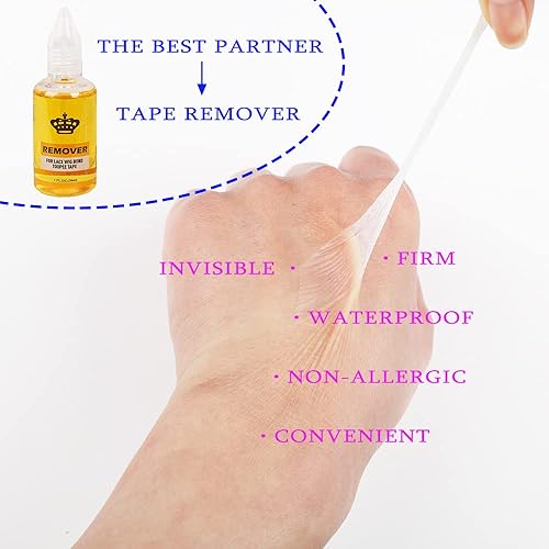 Miniatura 4 de Cinta adhesiva para peluca, 36 unidades, doble cara, impermeable, con tiras de cinta adhesiva para peluca frontal de encaje