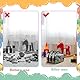 4er PVC Aufbewahrungstaschen für Spielzeug,Toilettentaschen mit Reißverschluss Kuscheltier Aufbewahrung für Kinder Badespielzeug Spielzeug Badespielzeug Puzzle,Bausteine(Schwarz,9x3x11.8inch)