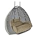 Produktbild Home Deluxe - Polyrattan Hängesessel - Twin grau - inkl. Gestell, Sitz- und Rückenkissen (Twin grau nur Korb)
