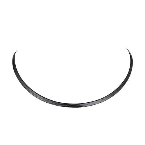 FindChic Stunning Choker Herringbone Chains for Women Stainless Steel 18K Gold/Rose Gold Plated Snake Chain Necklaces 3MM/5MM Width 12.5inch 15inch Adjustable, with Jewelry Box