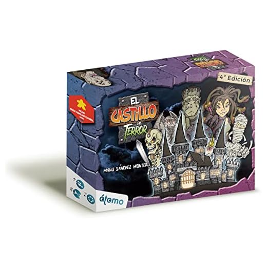 Atomo Games El castillo del Terror | Juego de Mesa infantil para Niños a partir de 6 Años | Juego de Mesa Divertido y Familiar de Cartas