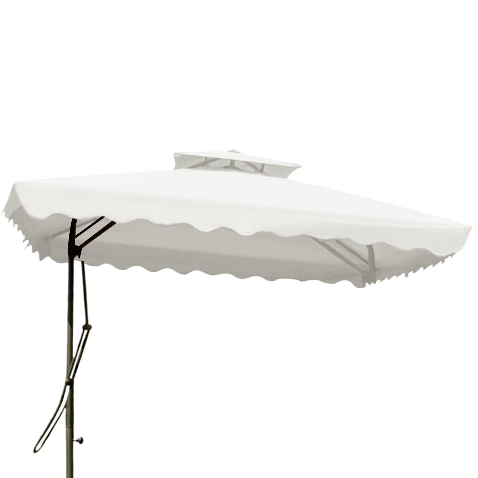 Wasserabweisendes Design - Sonnenschirm Ersatzdach, 4 Rippen, 7,22 Ft