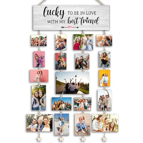 Orchroma Couples Photo Board with Clips for Wall