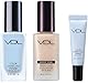 【Amazon.co.jp限定】VDL 人気ベースメイク セット おまけ付き [カラー化粧下地] カラー コレクティング プライマー 03 ペール ブルー ＋ [リキッドファンデ] カバーステイン パーフェクティング ファンデーション A02(標準色)
