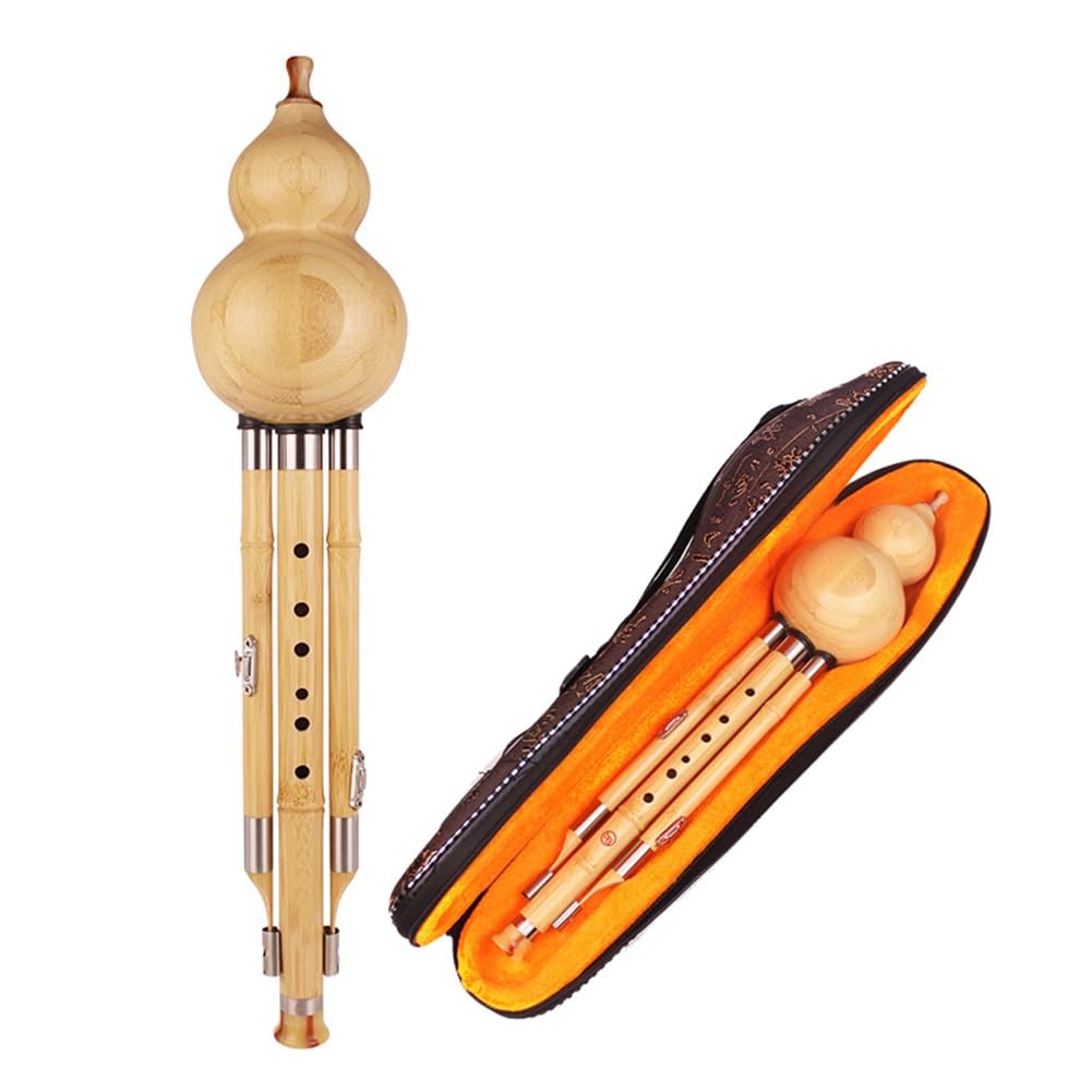 Cucurbita Flauto Bambù Strumento musicale tradizionale cinese Hulusi per principianti Amatori musicali (Size : C key)