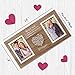 VILIGHT Parents Wedding Gifts from Bride and Groom - Rustic Picture Frame with Love Quotes for Mom and Dad from Newlywed Couples - Holds 2 4x6 Photos