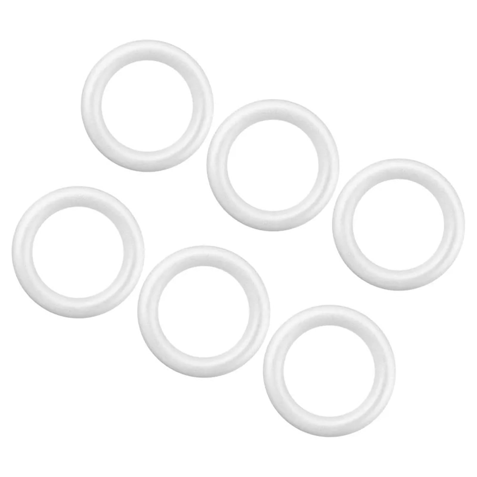 GCYEIDMA 6Pcs Round Foam Wreath Rings