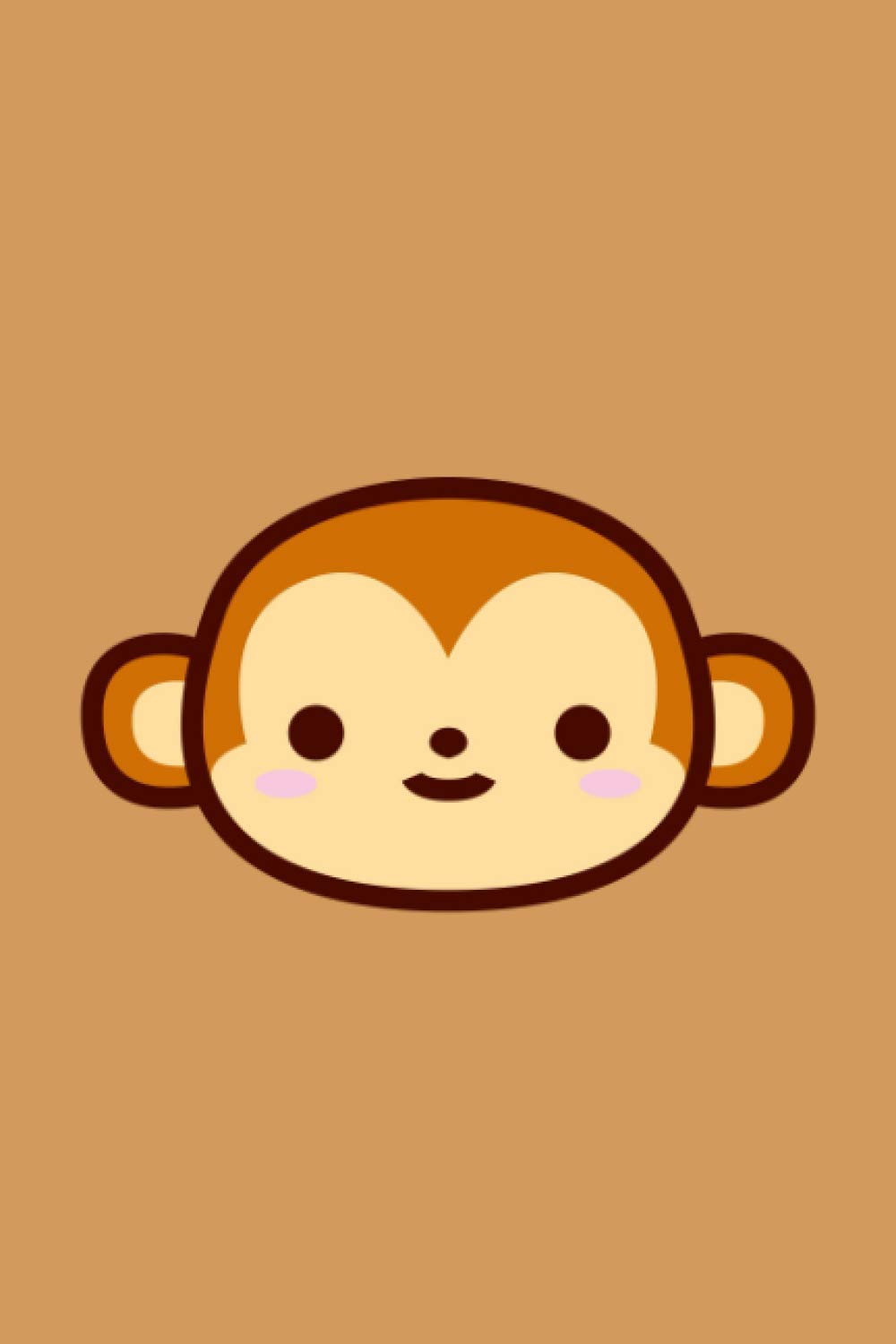 Kawaii Monkey Notebooks: Cute Monkey Journal - Lined Notebook Journal - 6 x 9 Inches - 110 Pages (Kawaii Cute Zoo)