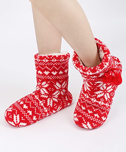 Image of Panda Bros Women's Bootie Slipper Socks, Non-Slip Gripper House Socks