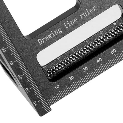 Escuadra profesional de aleación aluminio para carpintería miniatura 3