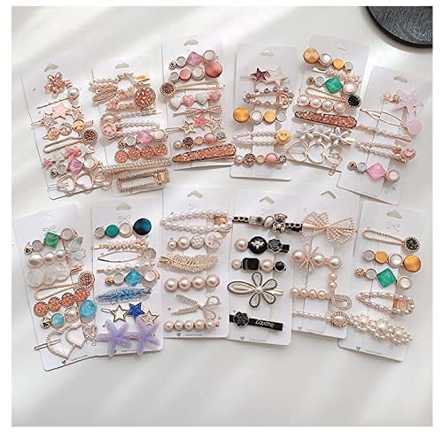 GIRLISH Metal Hair Clips Barrettes Pins for Women Geometric Shape Hollow Hairpin Korean Clips Hair Clip Clamps,Pearl Metal Clips, Combo Design for Girls Pack Of 5_Multi Hair Pin (B0CH9VJGBP) Amazon Price History, Amazon Price Tracker