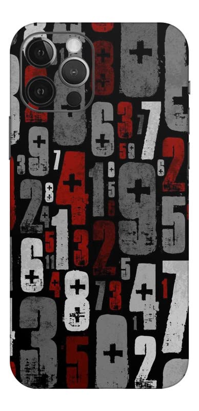 Image of Mobile Skin Sticker Compatible with Apple iPhone 12 Pro Skin Not Back Cover, Camera & Back Protector Mobile Skin Wrap; iPhone 12 PRO-KE-132