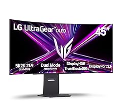 LG Ultragear™ 45GX950A 45-inch OLED Dual-Mode 5K2K (5120x2160) Gaming Monitor 800R Curved (WUHD 165Hz WFHD 330Hz) 0.03ms Di…
