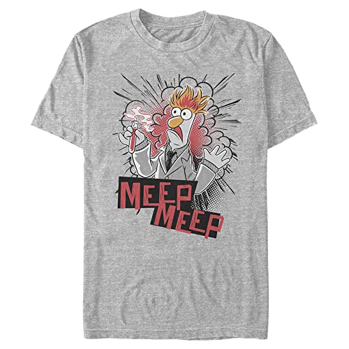 Mens The Muppets Beaker Meep T-Shirt - Athletic Heather - Large Tall