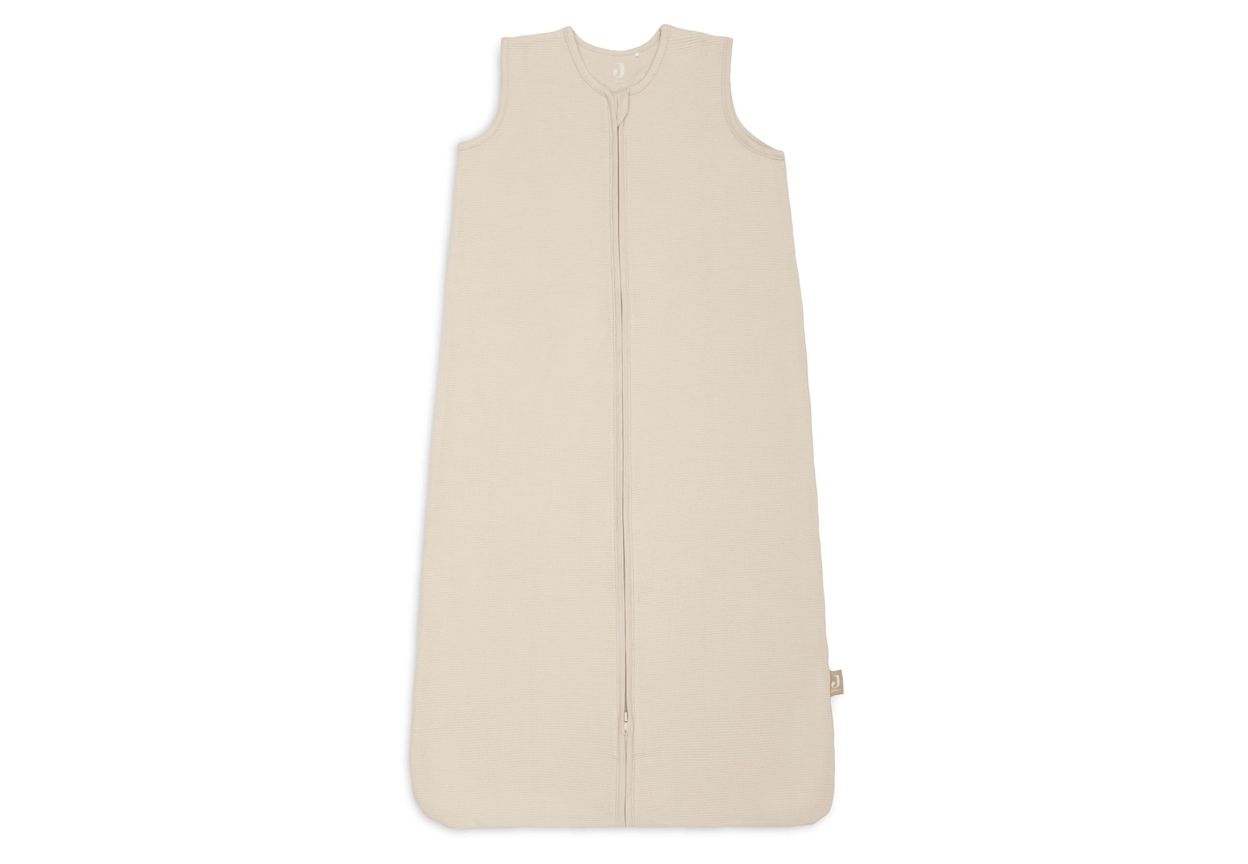 Jollein Jersey Baby Sleeping Bag, 110cm, Little Waffle, Sand, 95% Cotton 5% Elastane, 0.5 TOG, Summer Baby Sleeping Bag