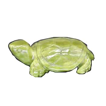 Amazon.co.jp: zhuBAOHE 風水 亀の置物 幸運と成功、緑の