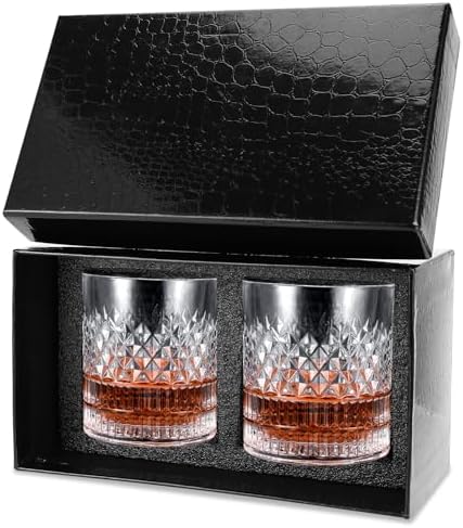 Royouzi 2 Piezas Vasos Whisky Cristal 300ml Vaso Whisky Vasos | W...