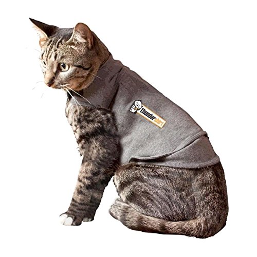 ThunderShirt Classic Cat Anxiety Jacket, Heather Gray, Small