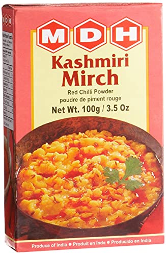 Kashmiri Mirch MDH piment rouge en poudre - Lot de 10 boîtes de 100g pour cuisine indienne