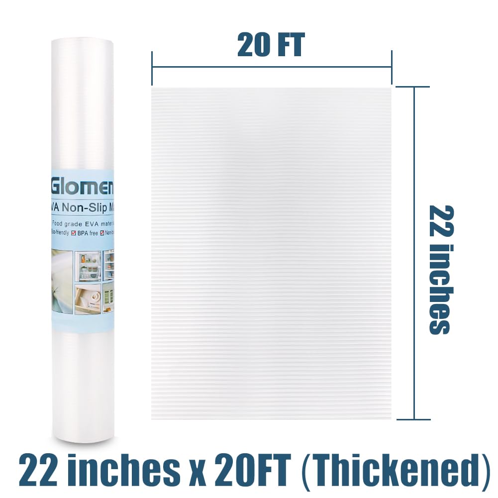 Regaleinlage, rutschfeste Schrankauskleidung, waschbar, öldicht, für Küchenschrank, Regale, Kühlschrank, Aufbewahrung, Schreibtische, 55,9 cm x 50,8 m, nicht klebende Schubladenauskleidung … (55,9 cm