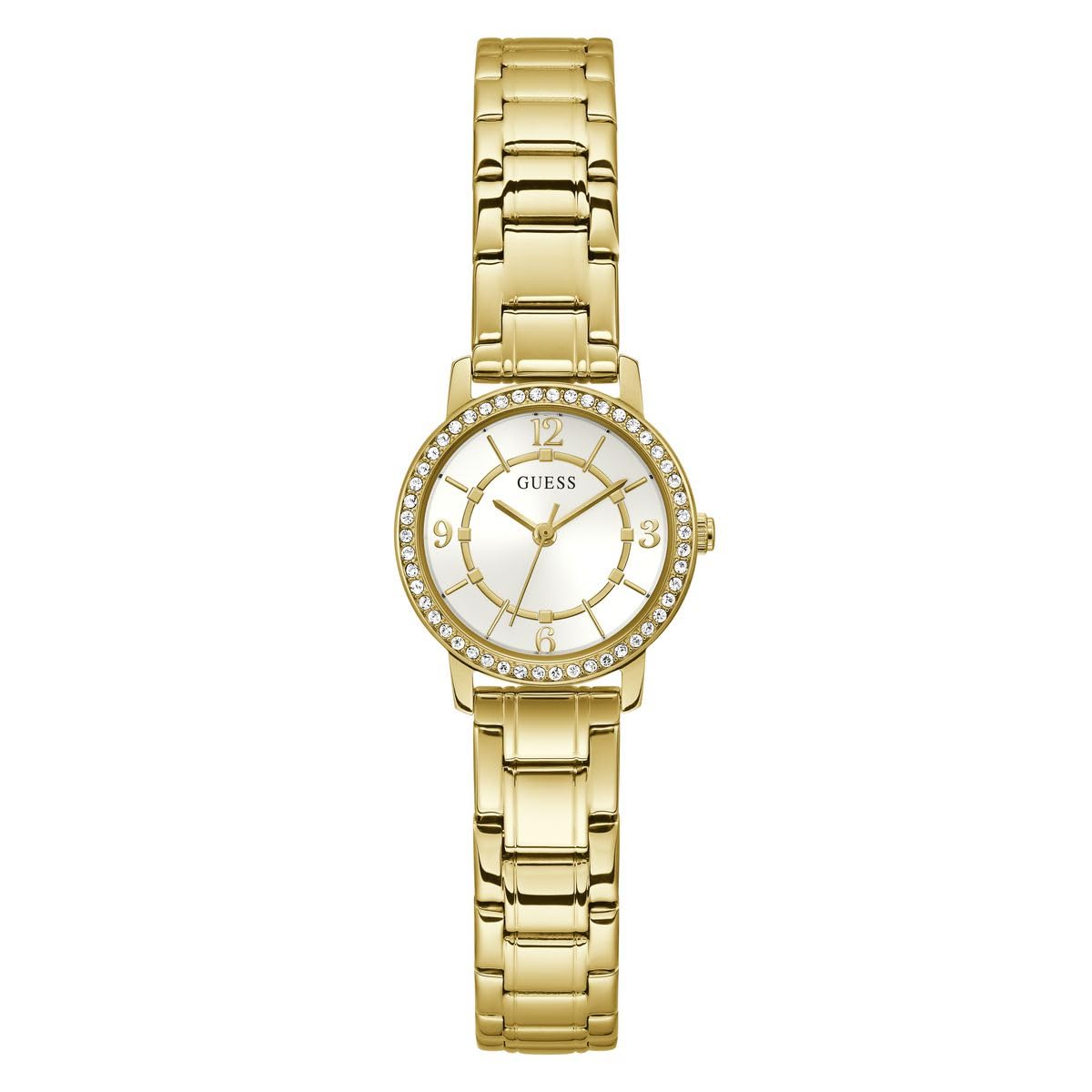 Guess Orologio da donna 28 mm, Tonalità oro/​tono oro/​bianco, MELODY